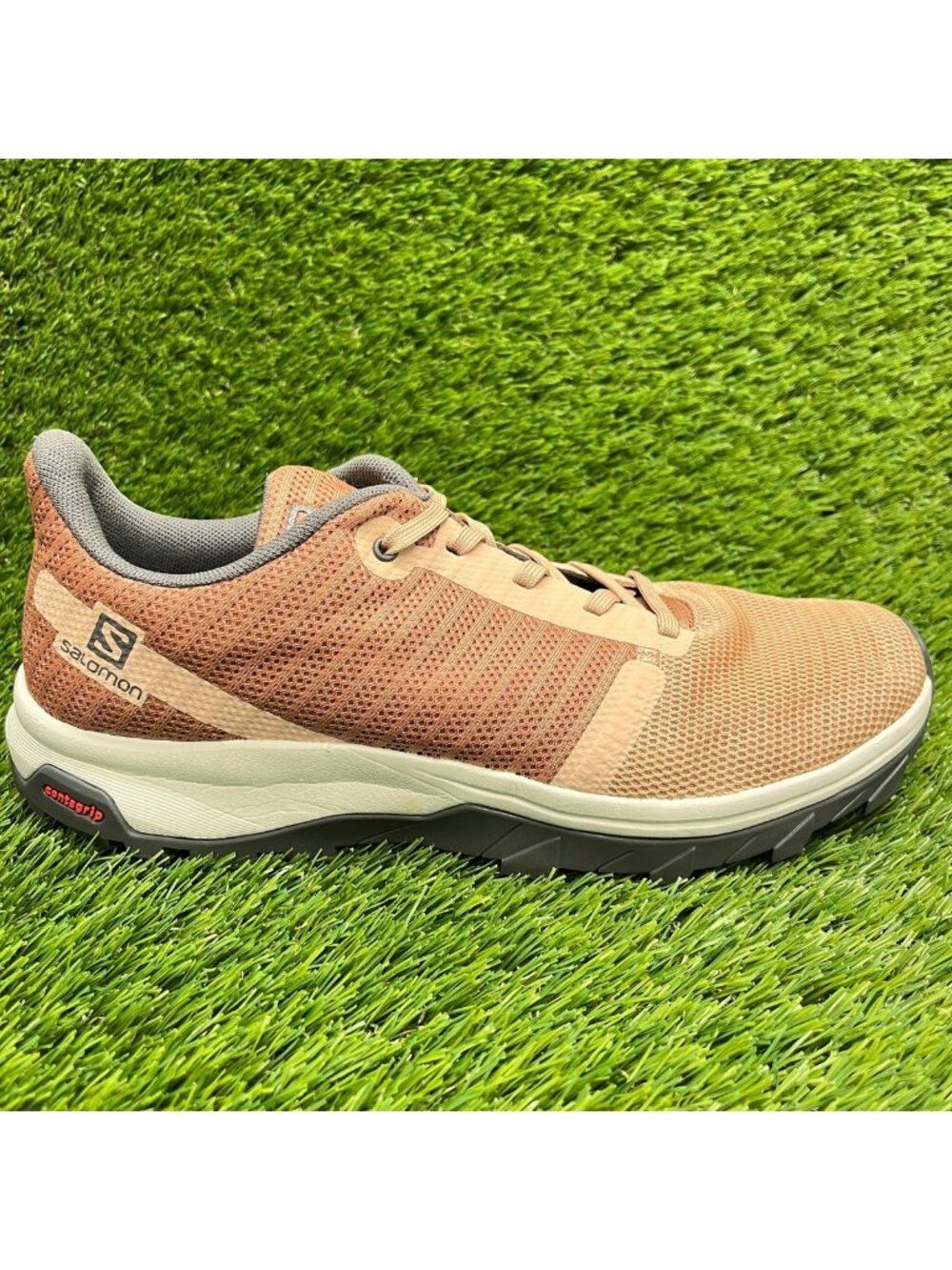 Salomon Outbound Prism Sirocco Mocha Brown Womens Size 8 Hiking Shoes Sneakers